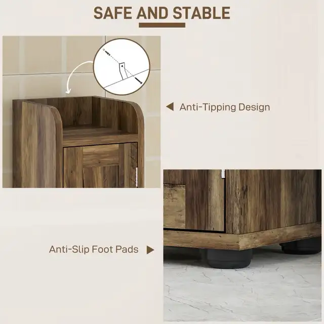 Narrow Bathroom Cabinet, Tall Bathroom Storage Cabinet with Barn in Bookcases & Shelving Units in Markham / York Region - Image 8