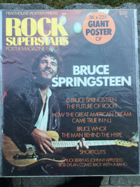 Bruce Springsteen -Penthouse Poster -Still Sealed- 36 by 22