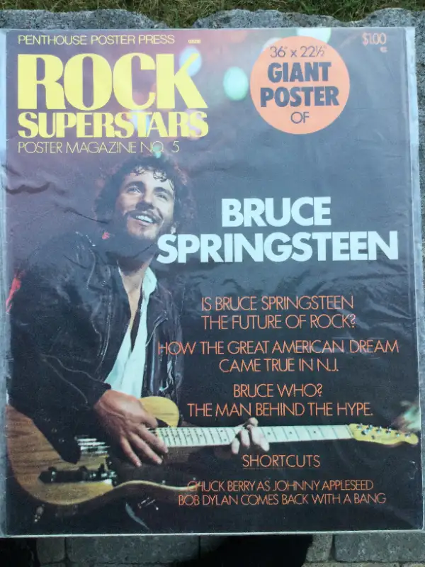Bruce Springsteen -Penthouse Poster -Still Sealed- 36 x22 + Book in Arts & Collectibles in Oshawa / Durham Region - Image 2