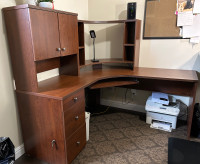 Corner office desk