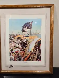 Battle of Charleston Framed Print