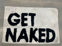 Urban Outfitters "GET NAKED" Bathroom Mat