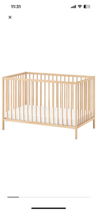 Snigler IKEA Baby Crib & Matress