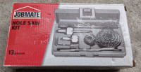 JobMate 13 piece hole saw kit (new)