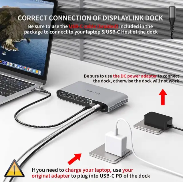 Triple Display USB-C Docking Station 4K HDMI DP 100W PD in Cables & Connectors in Hamilton - Image 6