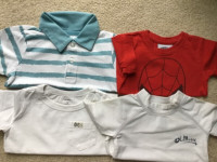 4 pieces..12 months -  Boy’s T-Shirt / short sleeves $12