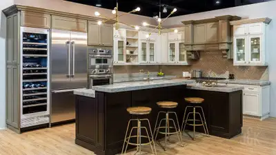 KITCHEN Cabinets + Kitchen Countertops- We are able to customize and complete all types of cabinets...