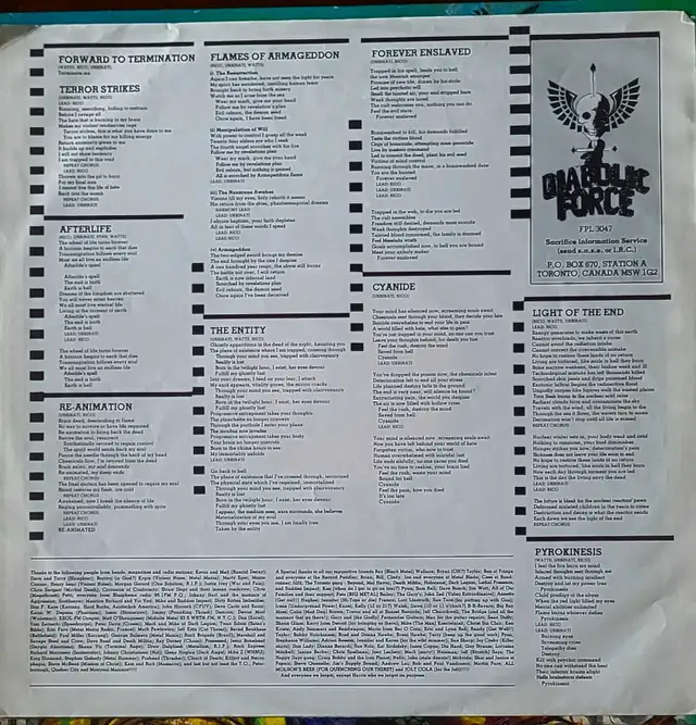 Sacrifice Forward to Termination LP64683916282241123