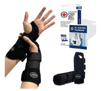 BRAND NEW-Pair of adjustable wrist brace support w/ metal splint