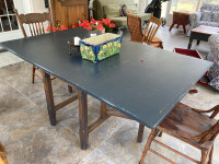 Gate-Leg Drop-Leaf Solid Pine Table 42" x 69"...Awesome at $195