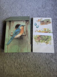 Bird House Greeting Card Organizer + Cards