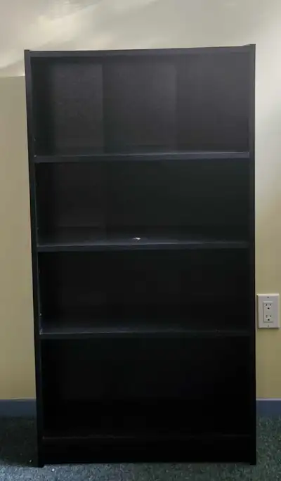Bibliothèque / Étagère noire 4 niveaux, View more