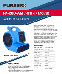 Mini Air Mover PA-200-AM