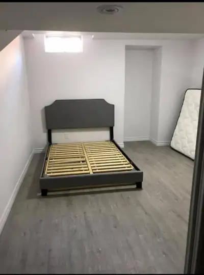 New Basement Walk out basement for rent in Markham. Basement includes 1 room - Female only Sharing w...
