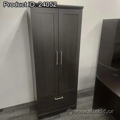 Espresso 2 Door, Single Drawer Storage Cabinet, View more