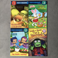 Set of 4  ~ Step Into Reading Levelled Readers 1 & 2