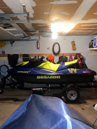 2021 seadoo wake 170 package deal, Seadoo with trailer Spare Tire seadoo cover wakeboard holder thre...