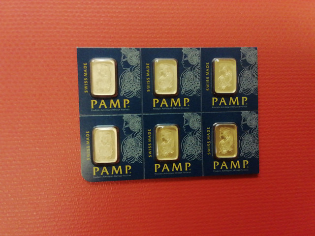 Pamp 1g Au  999.9   gold bar in Arts & Collectibles in Mississauga / Peel Region