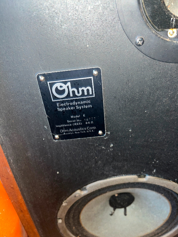 OHM stereo speakers series E in General Electronics in Windsor Region - Image 4