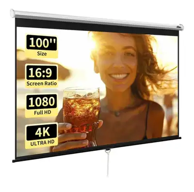 Brand new 100" manual Projector Screen, View more