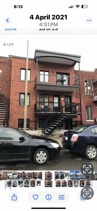5 1/2 apartment close to Park Metro. 7068 Durocher apartment two. 12 year construction fairly new. c...