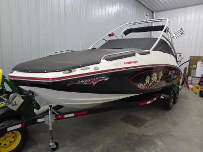 Boat has been professionally cleaned, waxed, winterized and serviced annually, stored in heated shop...