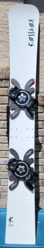 KESSLER ALPINE 185 cm with Plate and Bindings -USED ONLY TWICE in Snowboard in Calgary