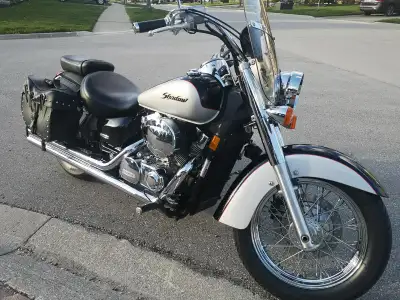 2004 Honda Shadow 750 aero shaft drive. Very well cared for, no drops,damage. Has cobra longshots ex...