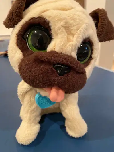 Just in time for the holidays! This sweet, soft JJ, My Jumpin' Pug plush pet is so excited to play w...