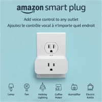 Amazon Smart Plug, for home automation, works with Alexa