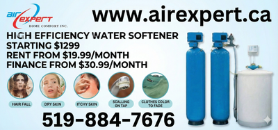 WATER SOFTENER WATER SOFTENER WATER SOFTENER $1299 INSTALLED, View more