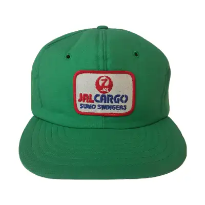 Vintage 80s JAL CARGO Sumo Swingers Trucker Hat, View more