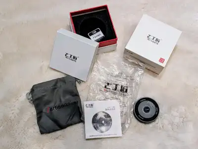 7Artisans 35mm f/5.6 Pancake Lens — Sony E Mount, Full Box, View more