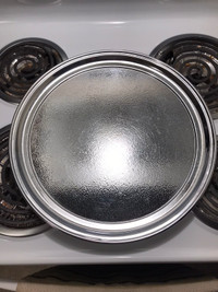 LARGE STEEL SERVING TRAY. 
