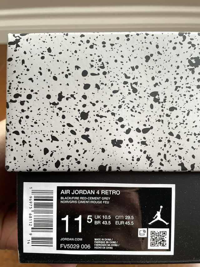 Size 11.5 Mens - Jordan 4 Retro Bred Reimagined Brand New in Men's Shoes in Longueuil / South Shore - Image 4