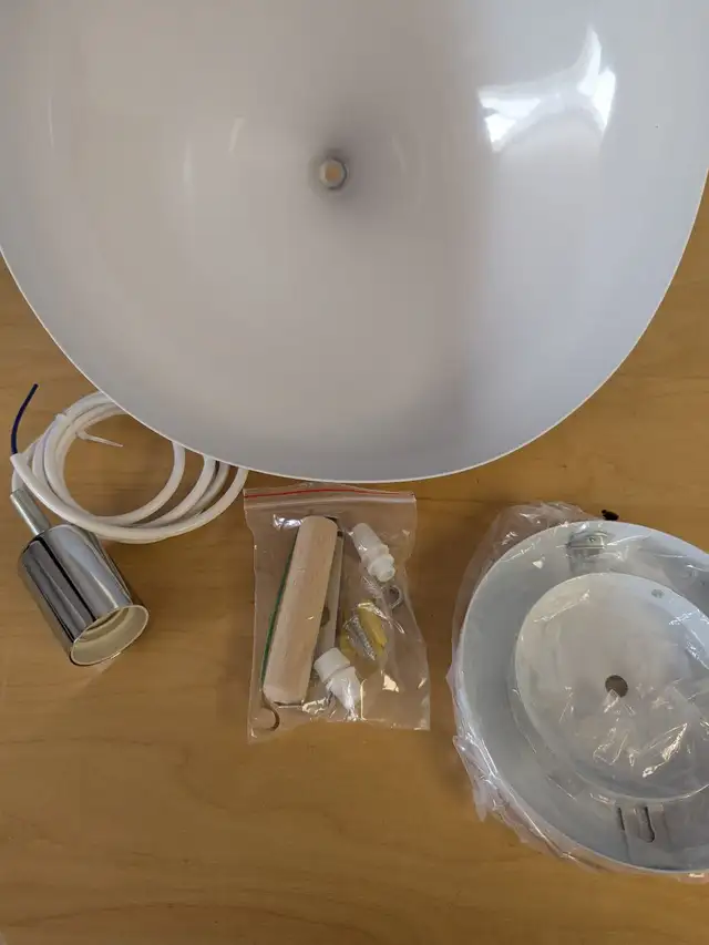 Art Deco White Chandelier – Modern Pendant Light for Bedroom & L in Indoor Lighting & Fans in Mississauga / Peel Region - Image 4