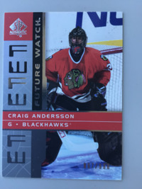 CRAIG ANDERSSON … 02-03 SP Authentic FUTURE WATCH ROOKIE 687/900