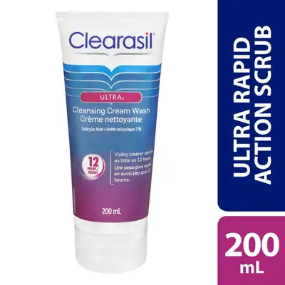 Clearasil Ultra Cleansing Cream Wash, 200 mL, View more