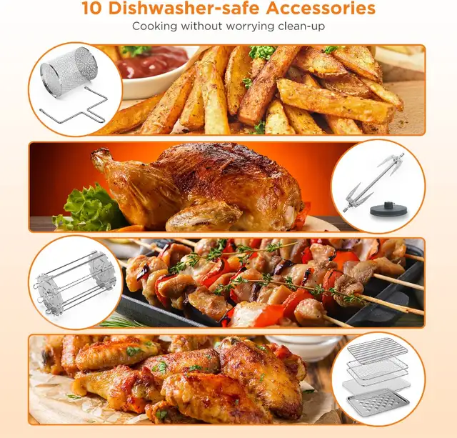 BRAND NEW IN ORIGINAL 12.7 Quart Air Fryer Toaster Oven AF-120CD in Toasters & Toaster Ovens in Mississauga / Peel Region - Image 9