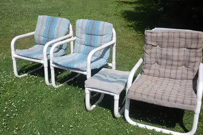 patio chairs and table, View more