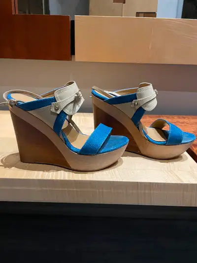 European designer wedge shoes, in mint condition
