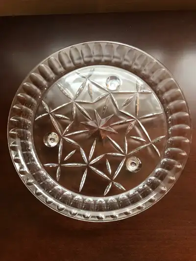 CRYSTAL PINWHEEL PATTERN PLATE, View more