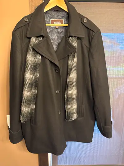 Men’s winter pea coat, View more