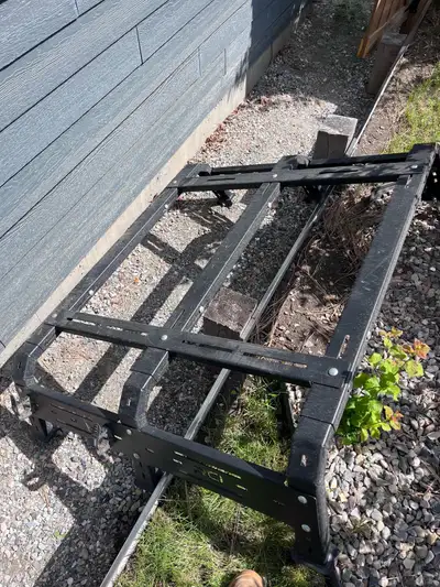 Universal over landing rack, raided for 250 pounds works on any models of trucks, set up right now f...