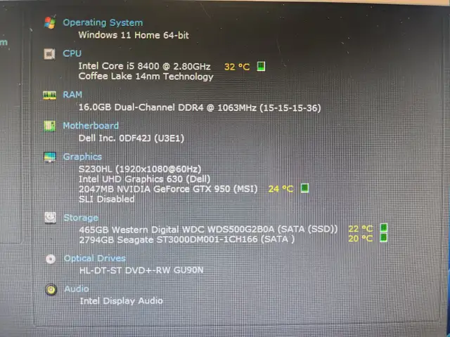 Gaming PC | Intel I5 | 24Gb RAM | GTX 950 | 500Gb SSD + 3Tb HDD in Desktop Computers in Laval / North Shore - Image 3