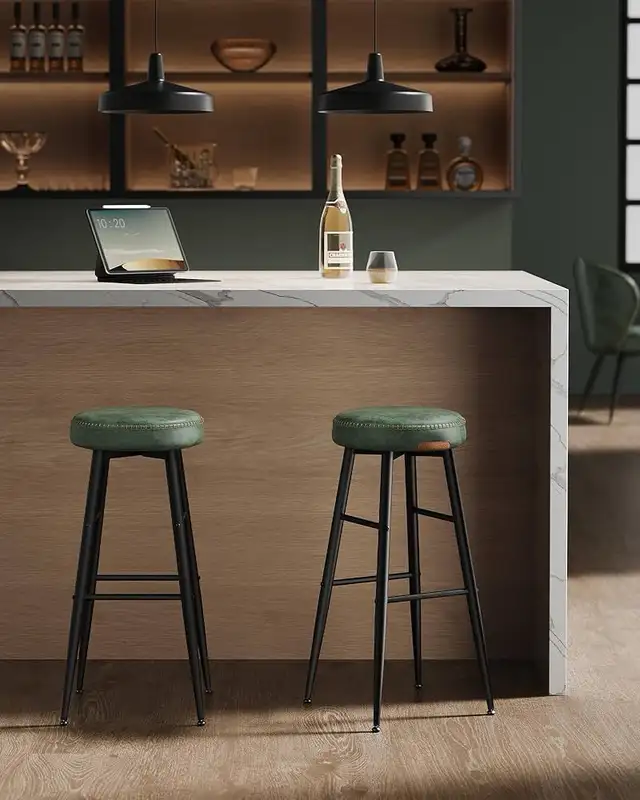 Kitchen Counter Stool, Dining Chair, Synthetic Leather in Chairs & Recliners in Markham / York Region - Image 4