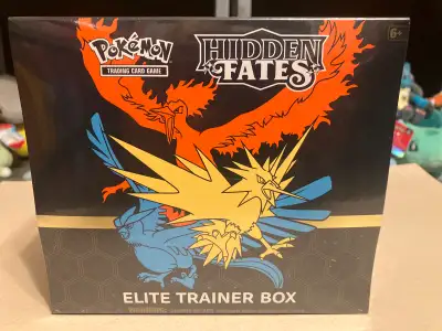 Hidden Fates Elite Trainer box, factory sealed. Cash or trade.