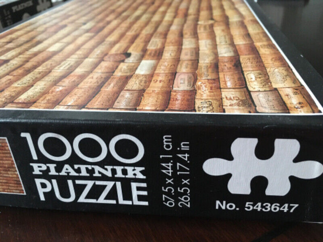 RARE “Wine Corks” Jigsaw Puzzle 1000 pcs. Piatnik. in Toys & Games in City of Toronto - Image 4