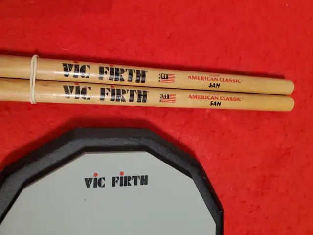 Vic Firth Practice Pad & Matching Drum Sticks Mint Clean 2pc Set in Drums & Percussion in London - Image 3