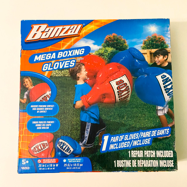 Banzai Red Mega Inflatable Boxing Gloves 1 Pair of Gloves in Toys & Games in City of Toronto